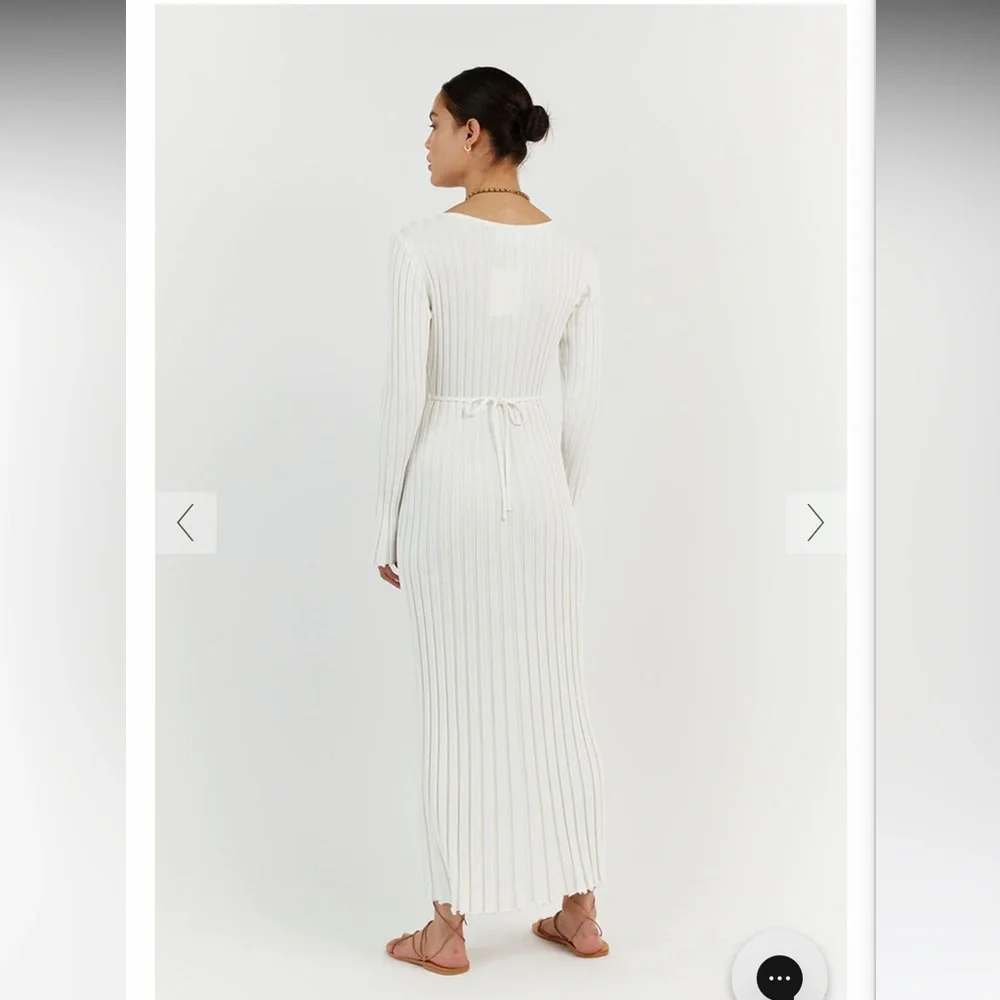 DISSH White Pleated Midi Dress - Picture 4 of 16